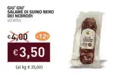 Prezzemolo e Vitale Giữ giữ salame di suino nero DEI NEBRODI offerta