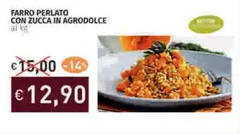 Prezzemolo e Vitale Farro perlato con zucca in agrodolce offerta