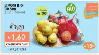 Prezzemolo e Vitale Limoni bio offerta