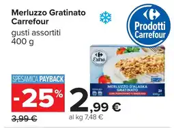 Carrefour Merluzzo Gratinato Carrefour offerta