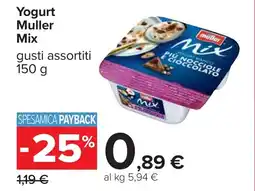 Carrefour Yogurt Muller Mix offerta