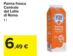 Carrefour Panna fresca Centrale del Latte di Roma offerta