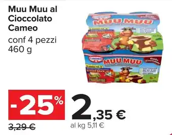 Carrefour Muu Muu al Cioccolato Cameo offerta