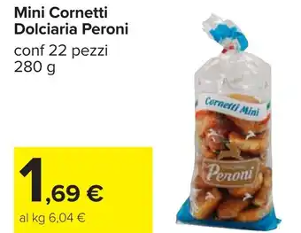 Carrefour Mini Cornetti Dolciaria Peroni offerta