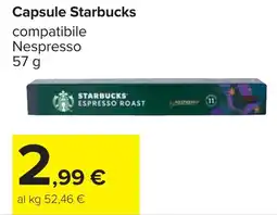 Carrefour Capsule Starbucks offerta