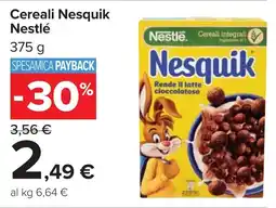 Carrefour Cereali Nesquik Nestlé offerta