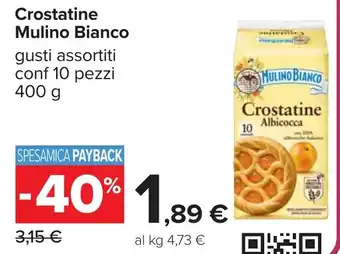 Carrefour Crostatine Mulino Bianco offerta