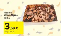 Carrefour Ricciole Glassa Cacao offerta