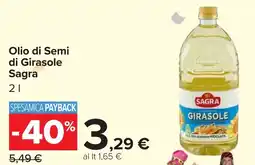 Carrefour Olio di Semi di Girasole Sagra offerta