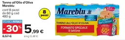 Carrefour Tonno all'Olio d'Oliva Mareblu offerta