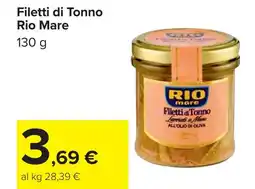 Carrefour Filetti di Tonno Rio Mare offerta