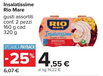 Carrefour Insalatissime Rio Mare offerta