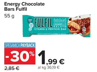 Carrefour Energy Chocolate Bars Fulfil offerta