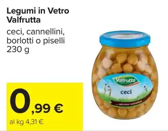 Carrefour Legumi in Vetro Valfrutta offerta