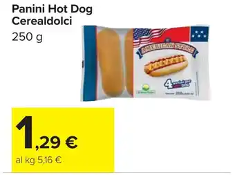 Carrefour Panini Hot Dog Cerealdolci offerta