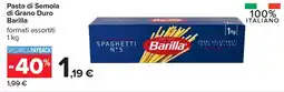 Carrefour Pasta di Semola di Grano Duro Barilla offerta