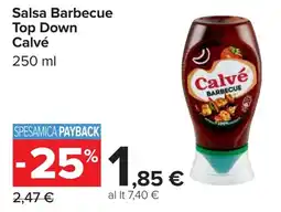 Carrefour Salsa Barbecue Top Down Calvé offerta