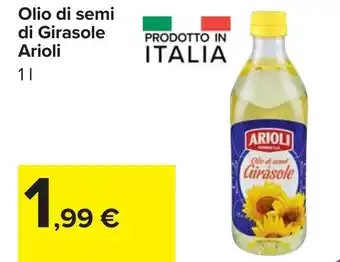 Carrefour Olio di semi di Girasole Arioli offerta