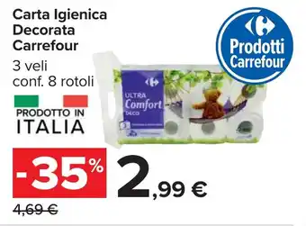 Carrefour Carta Igienica Decorata Carrefour offerta