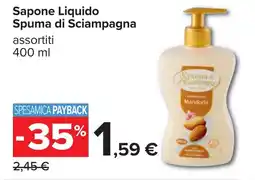 Carrefour Sapone Liquido Spuma di Sciampagna offerta