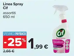 Carrefour Linea Spray Cif offerta