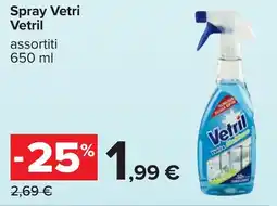 Carrefour Spray Vetri Vetril offerta