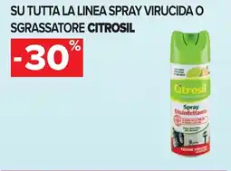 Carrefour Su tutta la linea spray virucida o sgrassatore CITROSIL offerta