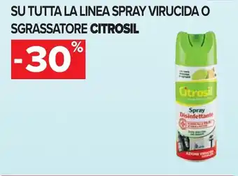 Carrefour Su tutta la linea spray virucida o sgrassatore CITROSIL offerta