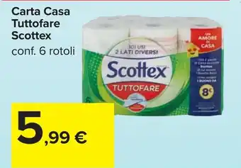 Carrefour Carta Casa Tuttofare Scottex offerta