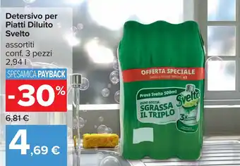 Carrefour Detersivo per Piatti Diluito Svelto offerta