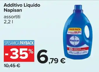 Carrefour Additivo Liquido Napisan offerta