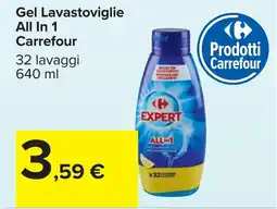 Carrefour Gel Lavastoviglie All In 1 Carrefour offerta