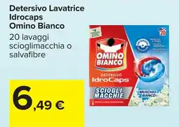 Carrefour Detersivo Lavatrice Idrocaps Omino Bianco offerta