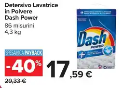 Carrefour Detersivo Lavatrice in Polvere Dash Power offerta