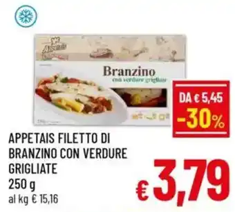 A&O Appetais filetto di branzino con verdure grigliate offerta