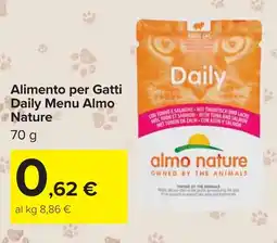 Carrefour Alimento per Gatti Daily Menu Almo Nature offerta