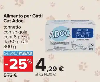 Carrefour Alimento per Gatti Cat Adoc offerta