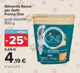 Carrefour Alimento Secco per Gatti Purina One offerta