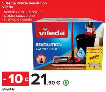 Carrefour Sistema Pulizia Revolution Vileda offerta