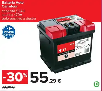 Carrefour Batteria Auto Carrefour offerta