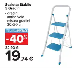 Carrefour Scaletta Stabilo 3 Gradini offerta