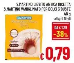 A&O S.martino lievito antica ricetta s.martino vaniglinato per dolci 3 buste offerta