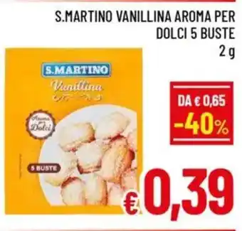 A&O S.martino vanillina aroma per dolci 5 buste offerta