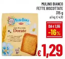 A&O Mulino bianco fette biscottate offerta