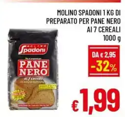 A&O Molino spadoni di preparato per pane nero ai 7 cereali offerta