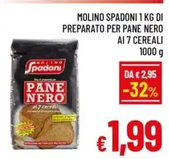 A&O Molino spadoni di preparato per pane nero ai 7 cereali offerta