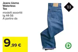 Carrefour Jeans Uomo Waterless Tex offerta