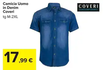 Carrefour Camicia Uomo in Denim Coveri offerta