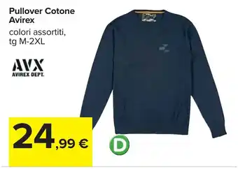 Carrefour Pullover Cotone Avirex offerta