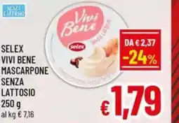 A&O Selex vivi bene mascarpone senza lattosio offerta